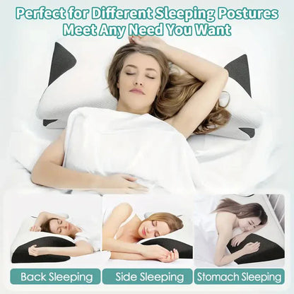 Butterfly Sleep Memory Neck Pillow Slow Rebound Comfortable Memory Foam Sleep Pillow Cervical Orthopedic Neck Massage Bed Pillow